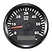Produktbild Tachometer RPM Tacho Gauge mit Stunde Meter für Auto Truck Boot Yacht 0-6000RPM 85 mm mit Hintergrundbeleuchtung