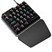 Produktbild Sguan-wu Einhand-Kabelgebundene Beleuchtung Anti-Ghosting 35 Tasten Mechanische Gaming-Tastatur - Schwarz