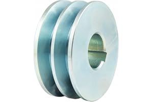 KOPEME Keilriemenscheibe HA SPA 2x13mm 60mm Doppelrad Riemenscheibe E-Motor Riemenrad Elektromotorantrieb Keilriemen Riemenantrieb (Bohrung: 25mm, Nut 8mm)