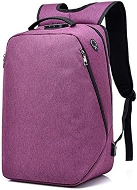 Muzyo Anti-theft Backpack USB Charging Port Headphone Port The large capacity Dense code lock Women Men Business Leisure Travel Backpack Laptop Computer Bag