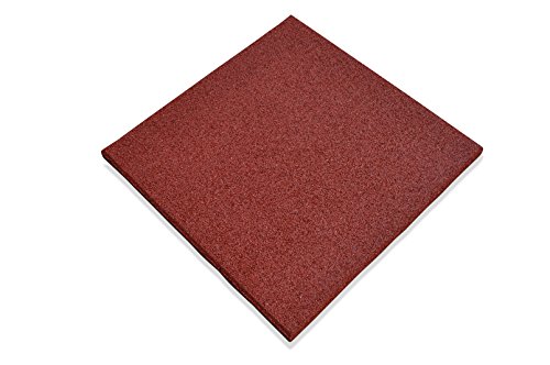 Preisvergleich Produktbild FSM23 Rot Land-Grid Fallschutzmatten Sicherheitsmatten Gummimatten Fallschutzplatten Gummi