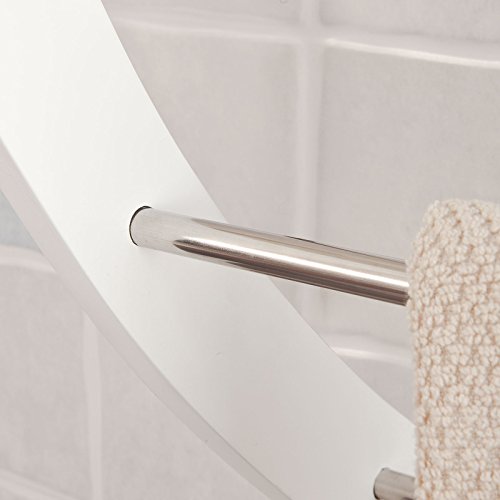 SoBuy® Wandregal,Handtuchregal,Handtuchhalter zur Wandmontage mit 3 Stangen, weiß, FRG47-W - 4