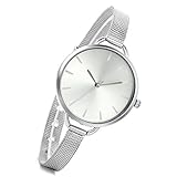 LANCARDO Herren Damen Uhr Analog mit Edelstahl Armband LCD11P026