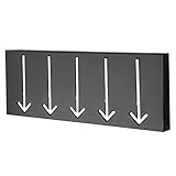 design garderobe mit sitzbank Abmessungen BxHxT: 45 x 20 x 5 cm / Pfeil/Haken: ca. 12 cm lang / ausgeklappt ca. 8-10 cm lang / inklusive Montagematerial