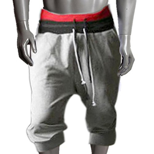 Pantalones Cortos Hombre, Amlaiworld Pantalones de chándal de Hombre Pantalones Deportivos para Hombres Pantalones Cortos Harem niño Pantalón de Baile Pantalones de Entrenamiento (Gris, XL)