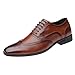 Produktbild FNKDOR Schuhe Groß38-48 Berufsschuhe Britischer Stil Herren Lederschuhe spitz Geschäft Schnürsenkel Freizeitschuhe Oxford Leder Hochzeitsschuhe Braun 39 EU