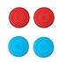 Produktbild Nintendo Switch Joy-Con Daumen Griffe - Stillshine 4pcs Silikon Daumen Griff Stick Key Cover Protector Joystick Caps für Nintendo Switch Joy-Con NS NX Controller (2x Rot 2x Blau)