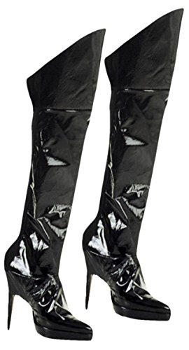 Boot Covers Black Accessory for Fancy Dress