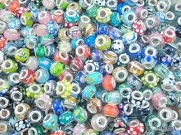 Nambeads 50 Mixed Murano glass beads to fit charm bracelets
