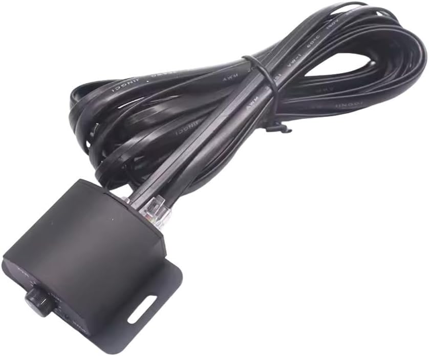 Jonikuper Car Audio Volume Remote Controller for Bass and Subwoofer Adjustment, Black PVC Bass Knob for In-Car Sound System Customization