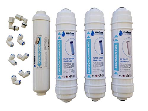 Pack 4 filtros osmosis inversa compactos