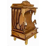 Surbhi Wall Hanging Wooden Temple for Office &amp; Home (Brown)