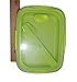 Produktbild CURVER. Packs mit 3 Besteck + 1 Trennung Brotdose Ok Gefrierschrank und Mikrowelle Grüne Rechteck 20 x 15 x 10 cm