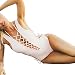 Women Sexy One-Piece Monokini Bandage Push Up Backless Swimsuit Bikini Swimwear ,White M
