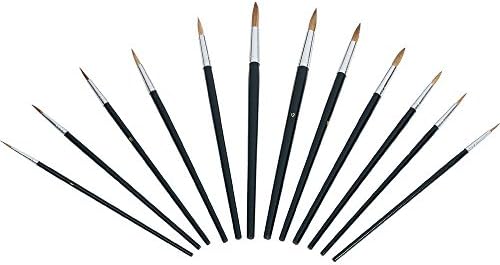 Jeu de pinceaux pour peinture à l'eau/huile, 12 pcsTaille1 - 12 1 set