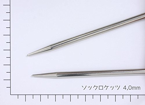 Addi Turbo Spitze Rundstricknadeln, metall, White Bronze, 40 cm, 4.0 mm - 2