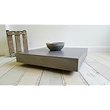Massiver Beton Couchtisch Schwebend und Rollbar B&K Design Wohnzimmertisch / Beistelltisch / Sofatisch / Betonmöbel / Betontisch aus echtem Beton !