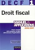Image de Droit fiscal DECF 1 : Manuel & application