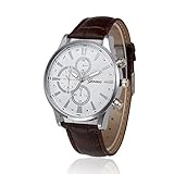 Herren Armbanduhr ALIKEEY Retro Design Lederband analoge Legierung Quarz-Armbanduhr Quarzuhr Männer Edelstahl Mesh Business Fashion Armbanduhr Mann Runde