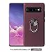Produktbild GH-Ghawk Kompatibel mit Samsung Galaxy S10 5G Hülle mit Ringhalterung, Dual Layer Rugged Armor-Schutzhülle für Handys, Hard Cover Stoßfestes TPU + Ring-Kickstand für magnetische Autohalterung