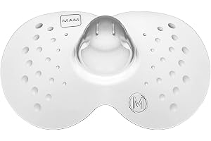 MAM Amningsskydd, Storlek M (ø 20 mm), 2-pack, extra mjuka bröstvårtskydd för amning, tillåter maximal hudkontakt mellan mamma och barn