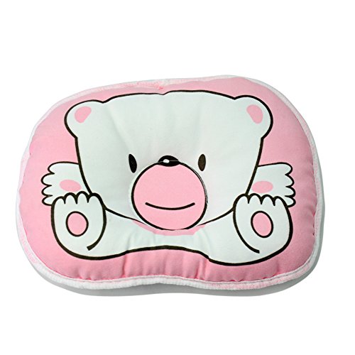 Fashion Cute Bear Anti Roll Pillow Baby Infant Newborn Support Prevent Flat Head