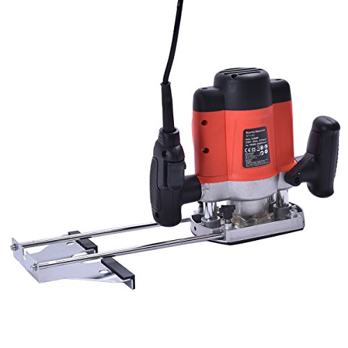 Oberfräse Fräsmaschine Hand Kanten Fräser mit Fräsköpfe 230V Kabelkanal 1200W mit Koffer - 3