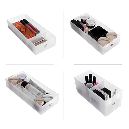 SONGMICS-Organiseur-de-Maquillage-Rangement-des-cosmtiques-translucide-avec-5-tiroirs-poignes-dcoupes-pour-Salle-de-Bain-Chambre-Bureau-JMU22WT-5-tiroirs