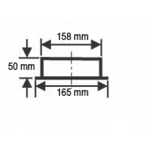 Ø 160 mm – Ofenrohr Blindkappe Schwarz - 3