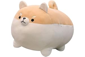 NATUREMAN 40 cm Shiba Inu pluszowa zabawka, śliczna corgi pluszowe miękkie poduszki pluszowa zabawka prezenty dla chłopców i dziewcząt walentynki, (brązowy)