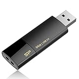Indicador LED de estado Silicon Power Blaze B05 retráctil de 64 GB USB 3.0 Flash Drive - Negro