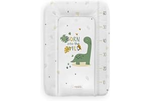 Albero Mio Wickelauflage 50 x 70 cm abwachbar Baby Wickelmatte Kommode Weiche Wickeltischauflage Folie PVC ÖKO-TEХ-zertifiziert (Dino)