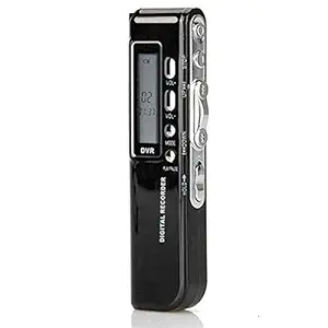 TECHNOVIEW Digital Voice Recorder HDQ for Lectures/Meetings/Class, 8GB Memory, Store 160 Hours Sound/Audio Recording Dictaphone Audio Recording Device with Playback,MP3,Display (Black)