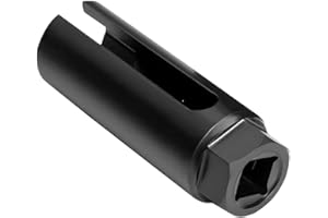 CENPEK Enchufe del Sensor de oxígeno con Apertura Lateral del Cable, Herramienta de extracción de Llave de Tubo del Sensor Universal, Adecuada para la mayoría de los automóviles