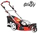 Produktbild Grizzly Akku Rasenmäher Akkummäher mit Mulchkit ARM 4046 T-Lion Set Trike, 46 cm Schnittbreite, 6 fache zentrale Höhenverstellung, inkl. 40 Volt Lithium Ionen Akku, Ladegerät und Fangsack