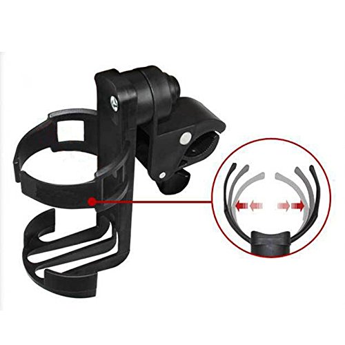 Hrph Empfindliche Schwarz Kinderwagen -Becherhalter -Universal-Kinderfahrradflaschenregal - 5