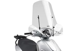 FAR 107A A107A|33 PARABREZZA VISIERA SCHERMO CUPOLINO PARAVENTO + ATTACCHI COMPATIBILE CON PIAGGIO LIBERTY 50 125 150 2020 MOTO SCOOTER
