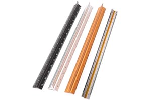 Vogueing Tool Règle triangulaire métrique professionnelle en aluminium pour architectes et ingénieurs : 1:20, 1:25, 1:50, 1:75, 1:100, 1:125-noir