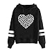 Produktbild Briskorry Damen Pullover Hoodie Mode Gedruckt Langarm Kapuzenpulli Beiläufig Sweatshirt Mit Kapuze Langarmshirts Hemd Oberteile Bluse