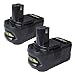 Produktbild FLAGPOWER P108 18V Wekzeug Akku für Ryobi ONE+ P108 P107 P122 P104 P105 P102 P103 Li-ion Batterie Ersatzakku (5.0Ah 2 Stück)
