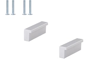 BOOLSFMAM Maniglia Del Cassetto Alluminio, 2 Pezzi Maniglie per Mobili da Cucina in Per Cucina, Cassetti, Porte, Armadi, A Casa e in Ufficio, Oggetto di Arredamento