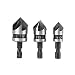 Produktbild 3 tlg 90° Kegelsenker Satz HSS Senker Set, Titan-Beschichtungen Senkbohrer von Taylor Kelsen