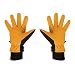 Produktbild happy event Männer Frauen Winter warme Handschuhe -30  Thermal Outdoor Sports Hirschleder Leder weich (S, Gelb)