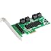 Produktbild Marvell Chipset 8 Ports SATA 6GB PCI Express Controller Card PCI-e to SATA 3.0 converter Supports NCQ & Port Multiplier FIS