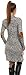Happy Mama. Women's Maternity Jersey Cocoon Cardi Coat Jacket Patches. 286p (White Leopard, UK 14/16)