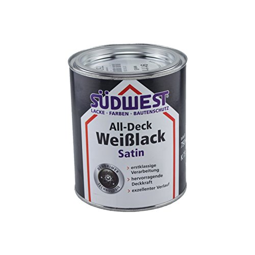 Südwest All-Deck Weißlack Satin (0,75 Liter)