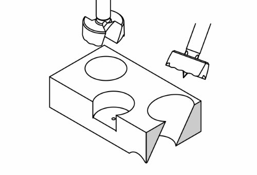 FISCH Forstnerbohrer SP Wave Cutter Schaft 10 mm, Bohrer 35 mm, 031703500 - 2