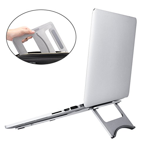 Faltbarer Laptop Ständer, J-Bonest Universal Aluminium Laptop-Standplatz Notizbuch-Kühlen Ergonomischer Komfortabler Notebook Halterung Leichtklapp Computer Halter für 11-15 Zoll (Faltbar)