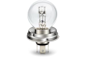 SOFOC P45T Bulb 12V Motorcycle Headlight Halogen 45W/40W Warm White 4300K High Low Beam Plug & Play 1Pcs