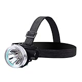 ZZ headlamp LED Scheinwerfer Wasserdichte Super Helle Stirnlampe Für Angeln Klettern Helme Wandern Radfahren Scheinwerfer Zubehör Bergbau Höhlenforschung (Farbe : with Power Display)